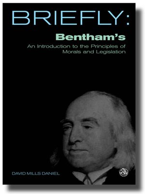 cover image of Bentham's an introduction to the principles of morals and legislation